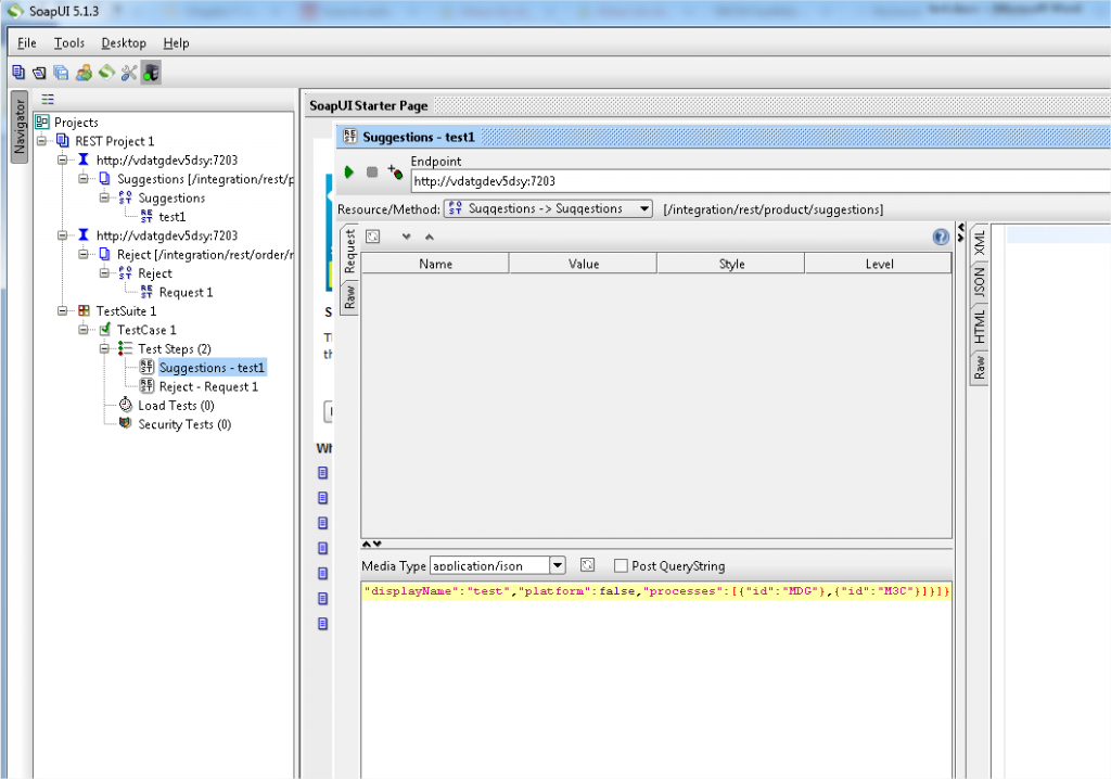 Figure 2 : SOAP UI est un logiciel avancé d'appels de Web service